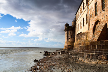 Detail of Mont Saint Michel in France