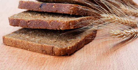 Fresh bread isolated.