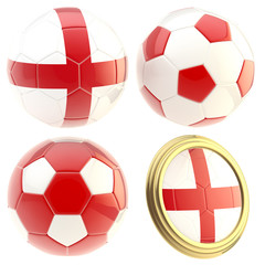 England football team attributes isolated