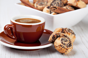 cookies and coffee cup