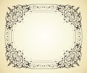 Vector vintage frame