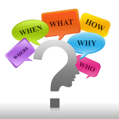 Problem Solving Concept - Question Mark With Many Question