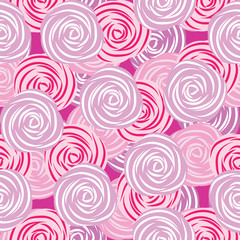 Seamless pattern of roses