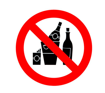 No Alcohol and smoking sign