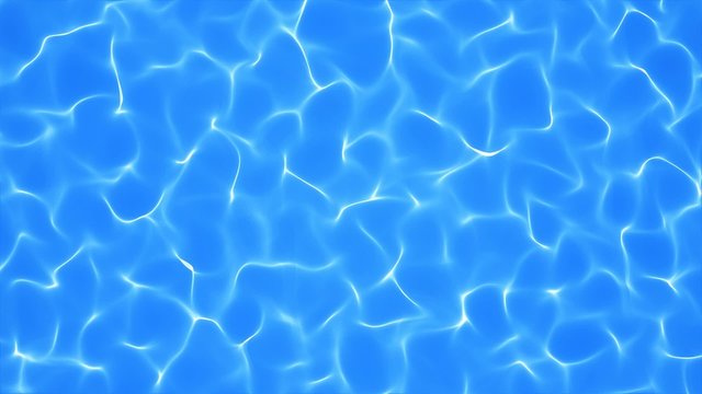 Background of clean water in a blue swimming pool
