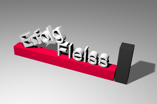Erfolg und Fleiss