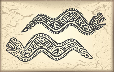 Ornament in style of the Maya