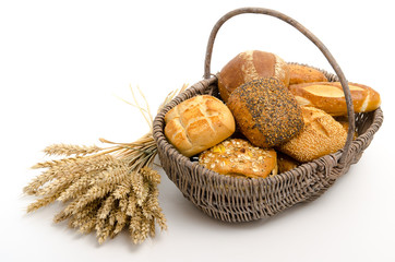 Brötchen im Korb