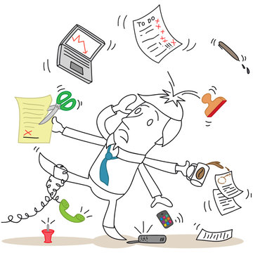 Gesch&auml;ftsmann, MultitaskingUNf&auml;hig