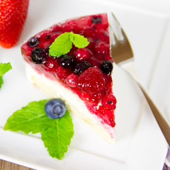 Stück Obsttorte