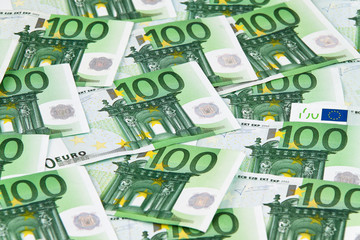 Viele Euro Geldscheine