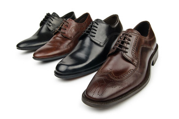 Male shoes in fashion concept