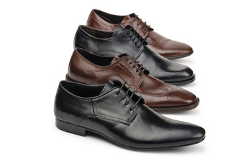 Male shoes in fashion concept