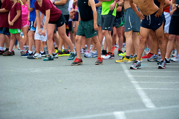 Runners Starting Line