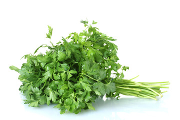 parsley isolated on white
