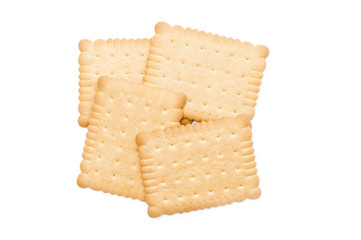 four biscuit with clipping path