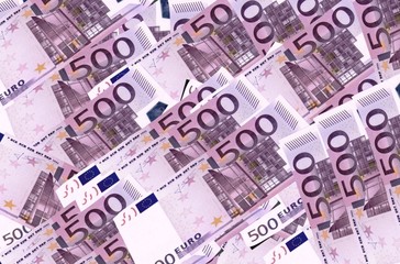 Euro banknotes background