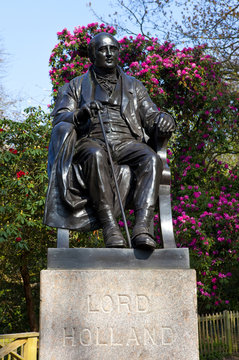 Lord Holland Statue in Holland Park, London