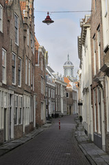 Obraz premium old houses in verwerijstraat, middelburg