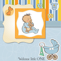new baby boy shower card