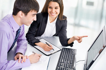 Young business people