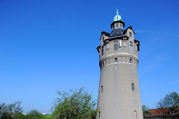 Historischer Wasserturm von 1904 Markkleeberg bei Leipzig