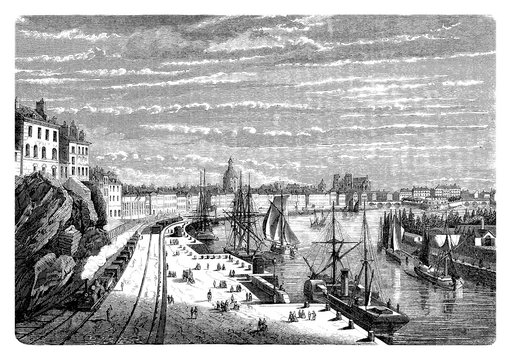 Port City - Cité Portuaire - 19th century