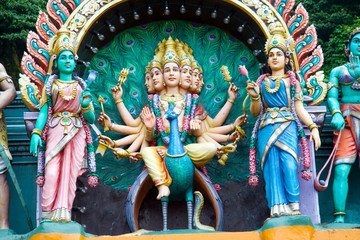 Naklejka premium Decorazione Induista Batu Caves Kuala Lumpur