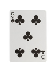 Playing card (five)