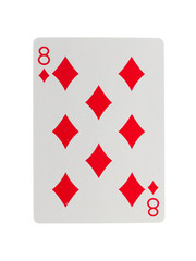 Playing card (eight)