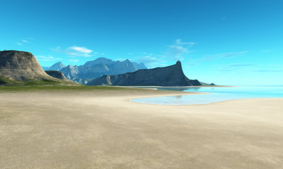 beach scenery background
