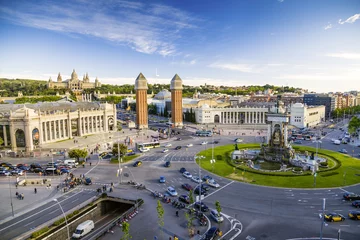 Foto op Plexiglas Barcelona uitzicht op het centrum van Barcelona. Spanje