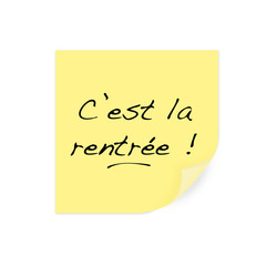 c'est la rentr&eacute;e
