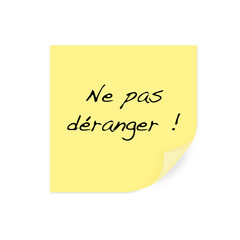 chut ! ne pas d&eacute;ranger !