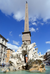 Fototapeta premium Rivers Fountain, Piazza Navona, Rome
