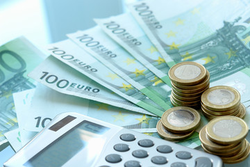 Euro Geldscheine - obrazy, fototapety, plakaty