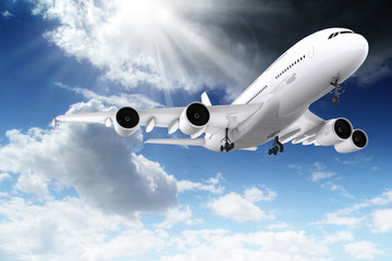 Fototapeta premium Airplane in the sky