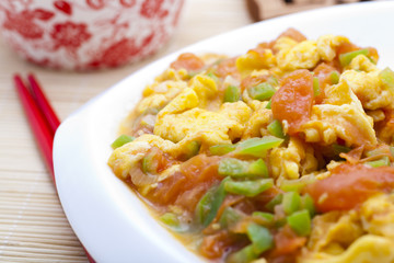 Stir fried tomato and egg