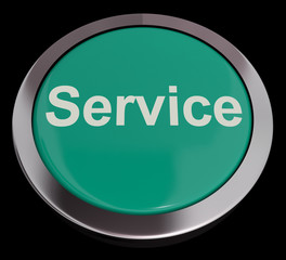 Service Button Showing Help Support And Assistance