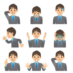 サラリーマン D 2 イラスト