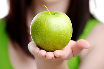 Granny Smith Apple with Hand