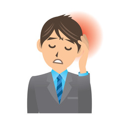 サラリーマン D 病気 頭痛 イラスト