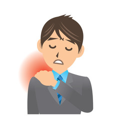 サラリーマン D 病気 肩こり イラスト