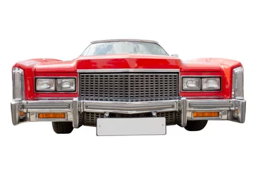 Deurstickers red cadillac,  isolated © chamillew