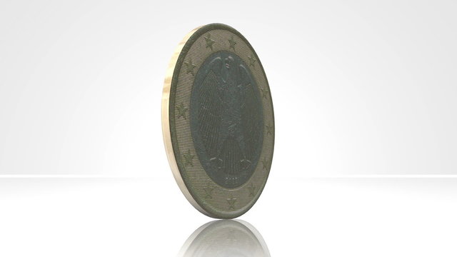 euro coin france turn around 01