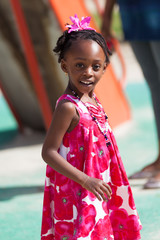 Portrait of a cute african american little girl