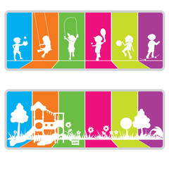 colorful billboard background