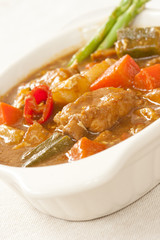 Thai delicious pork curry