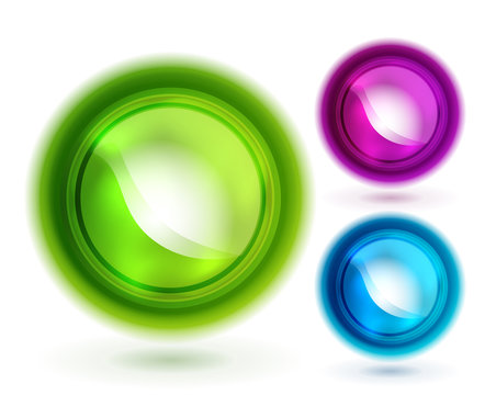 Vector liquid buttons