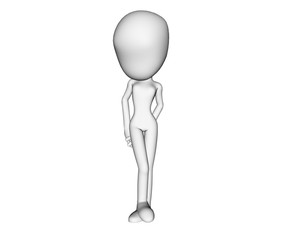 3d woman